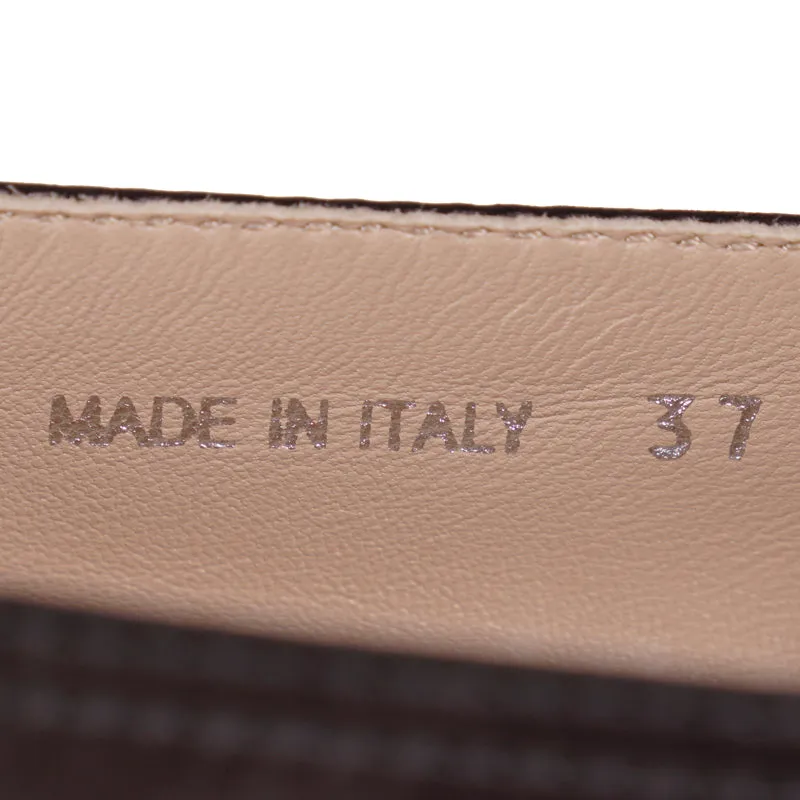 37 NEW $790 PRADA Black Leather EMBOSSED LOGO CREST Summer FLATS ESPADRILLE NIB