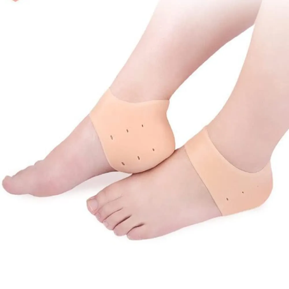 6 Pairs Gel Heel Covers Relieves Pain Heel Sleeves Moisturizing Heel Protectors Breathable Heel Cushions Prevent Dry Cracking