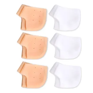 6 Pairs Gel Heel Covers Relieves Pain Heel Sleeves Moisturizing Heel Protectors Breathable Heel Cushions Prevent Dry Cracking