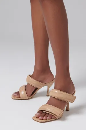 Beige Perni 80 High-Heel Sandals