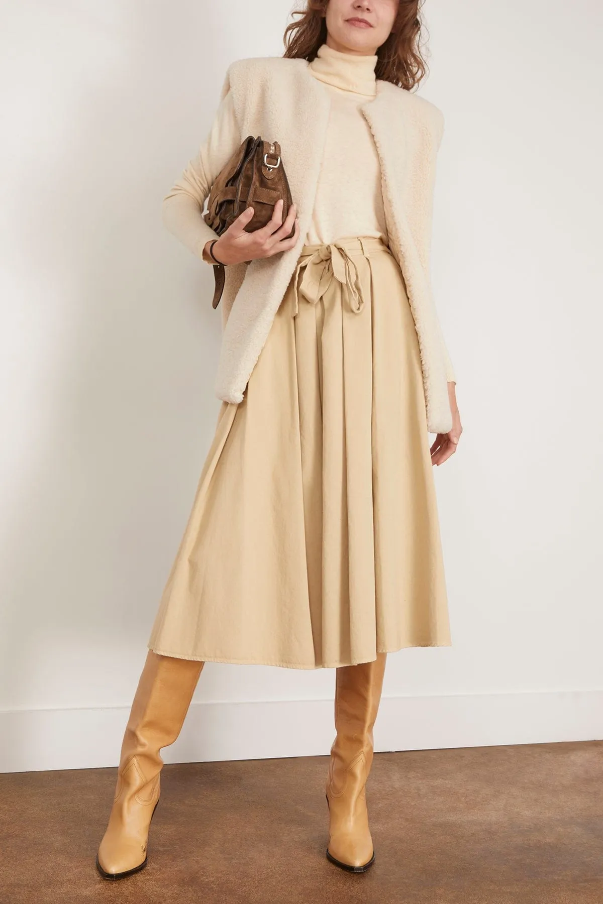 Bellan Skirt in Khaki Gold