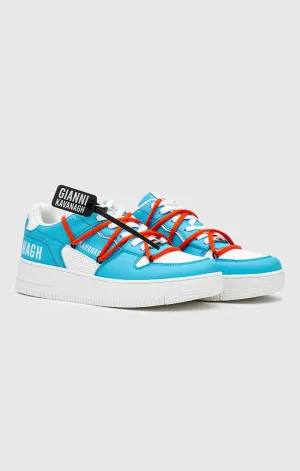 Blue Wrapped Sneakers