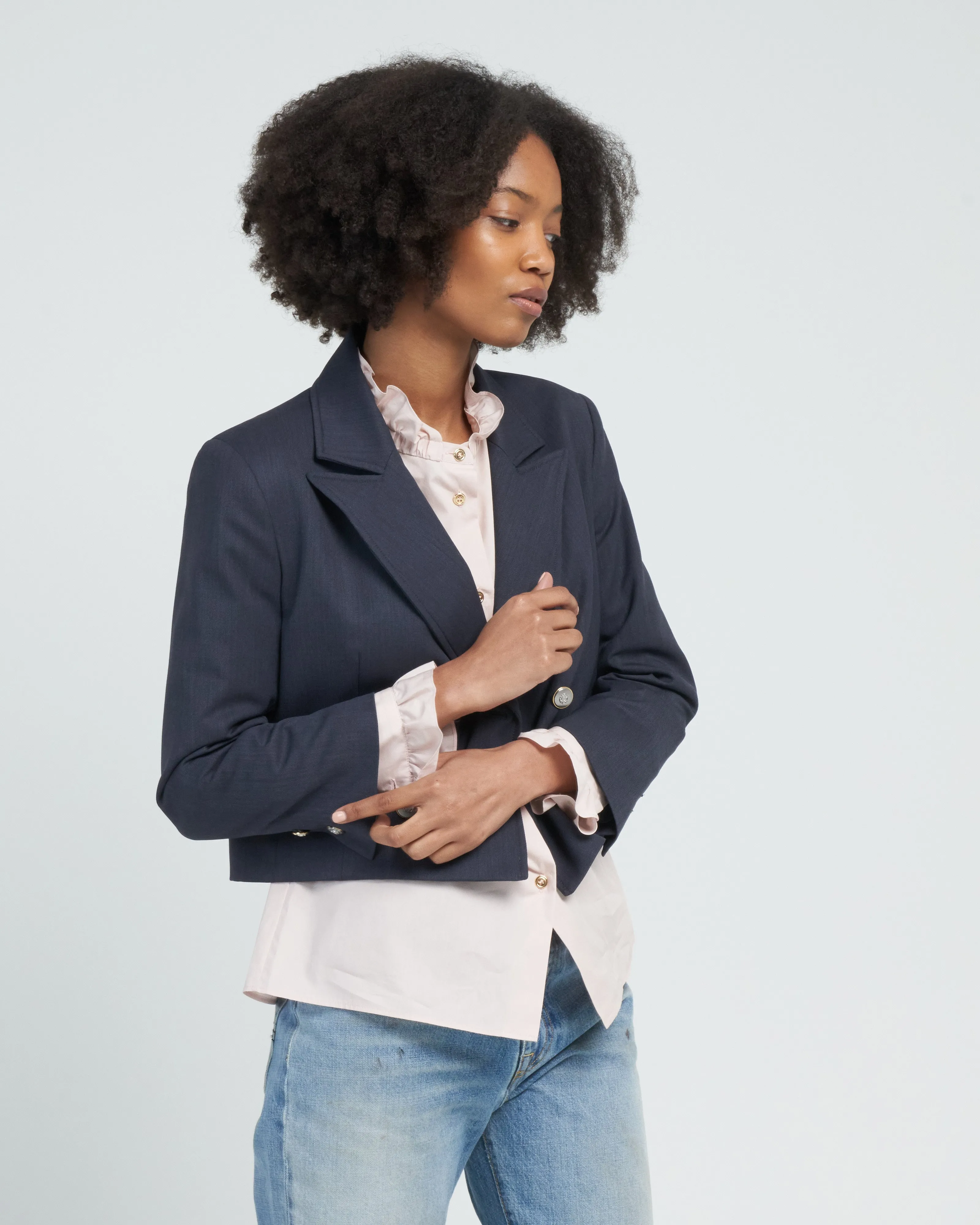 boy blazer - indigo