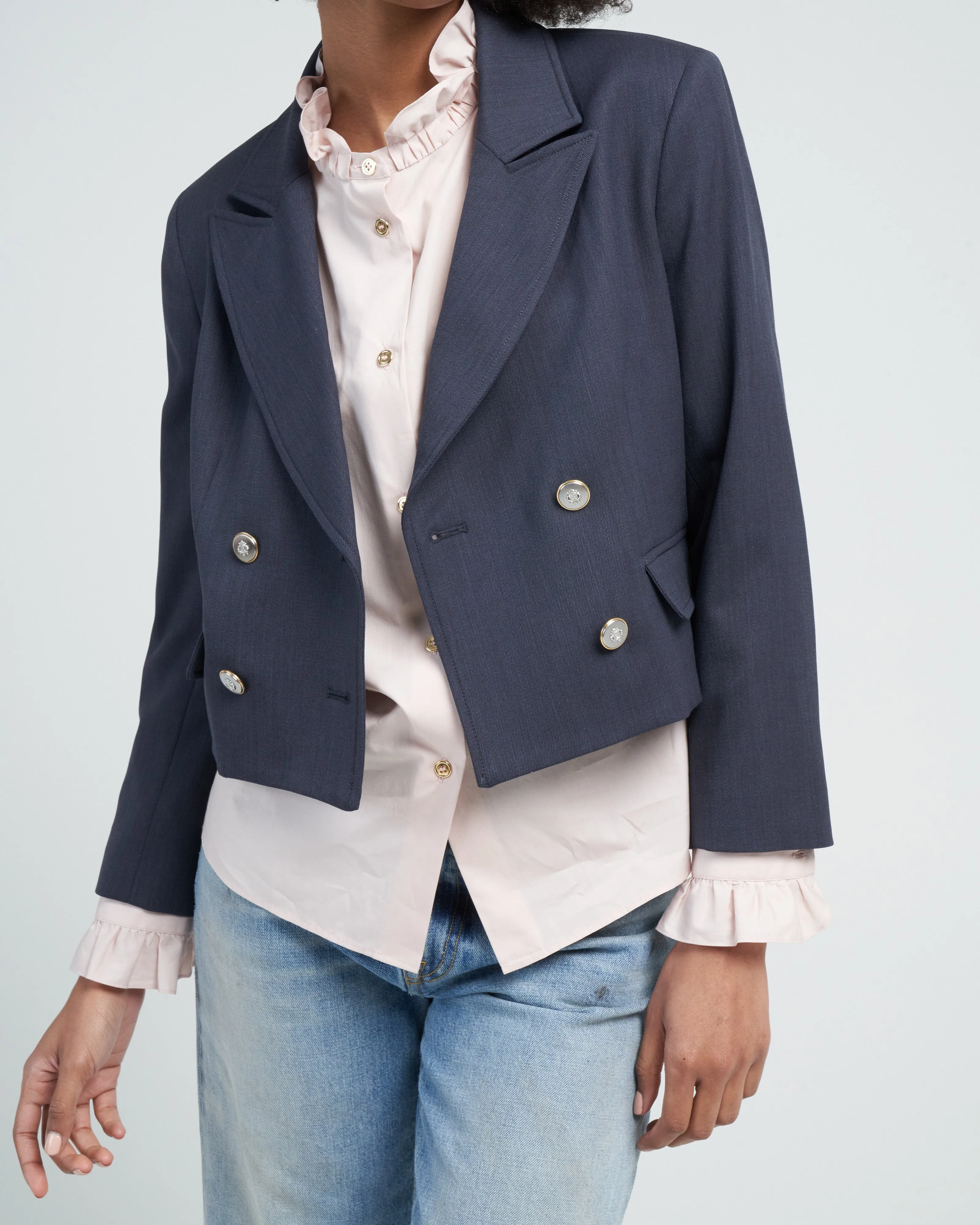 boy blazer - indigo