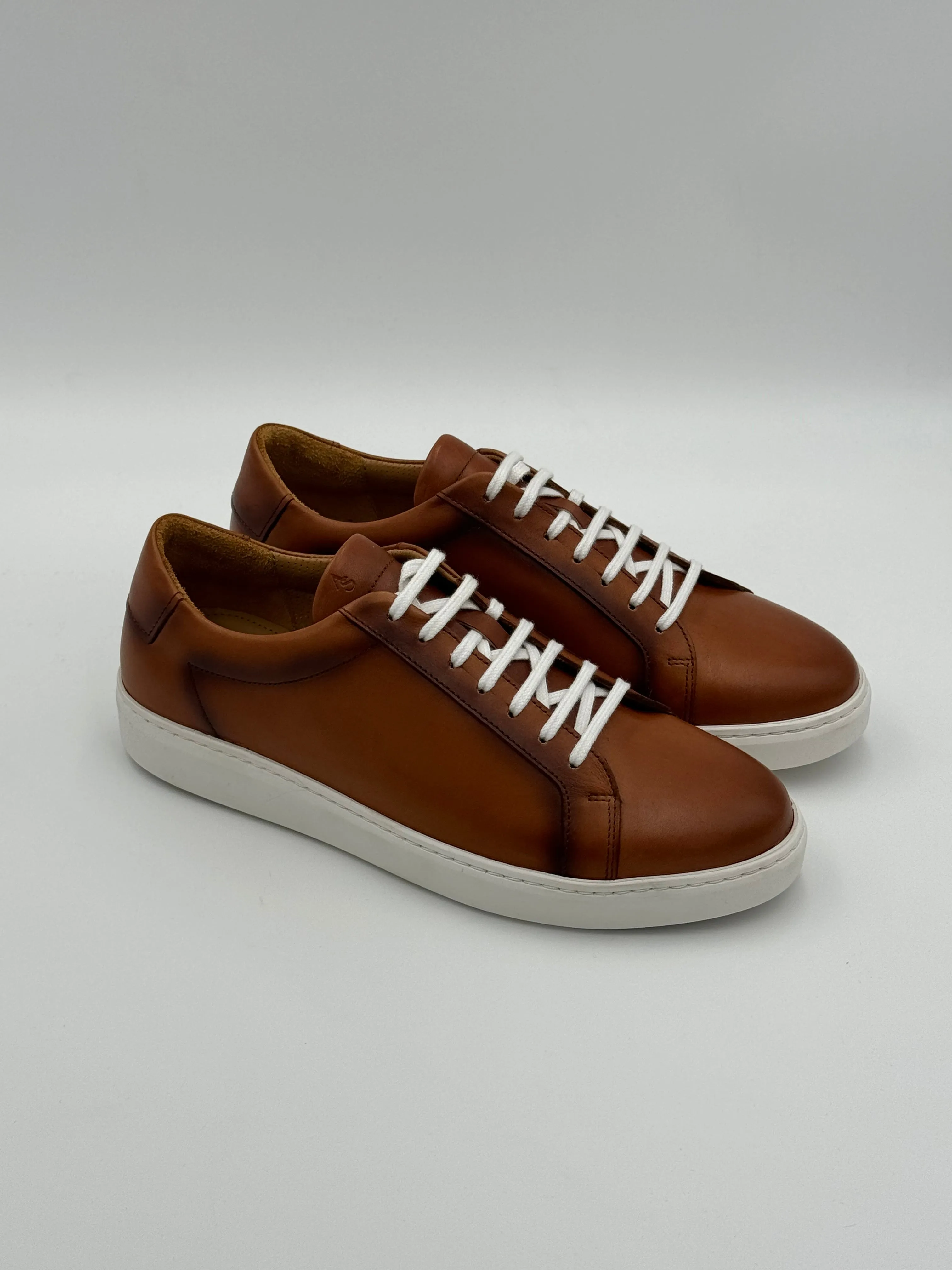 Calfskin Sneakers - Camel Patina