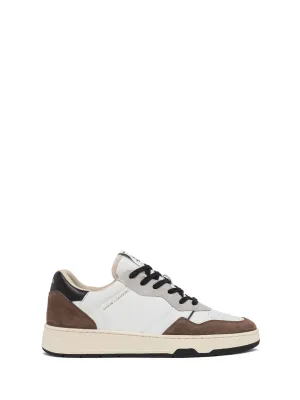 Crime Timeless Dark Coffee sneakers bianco e marrone