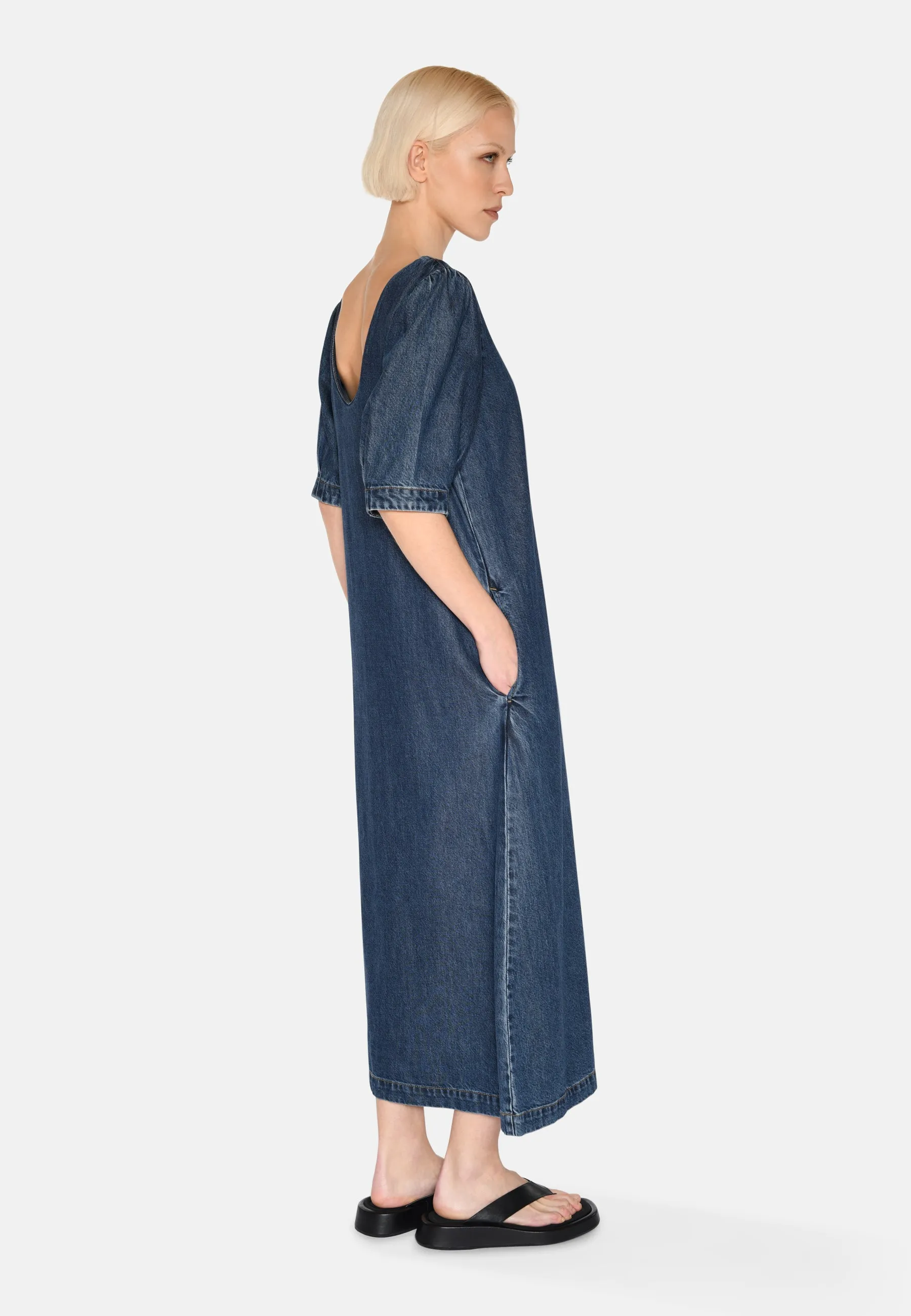 Dalila denim dress 4181 - Medium Blue