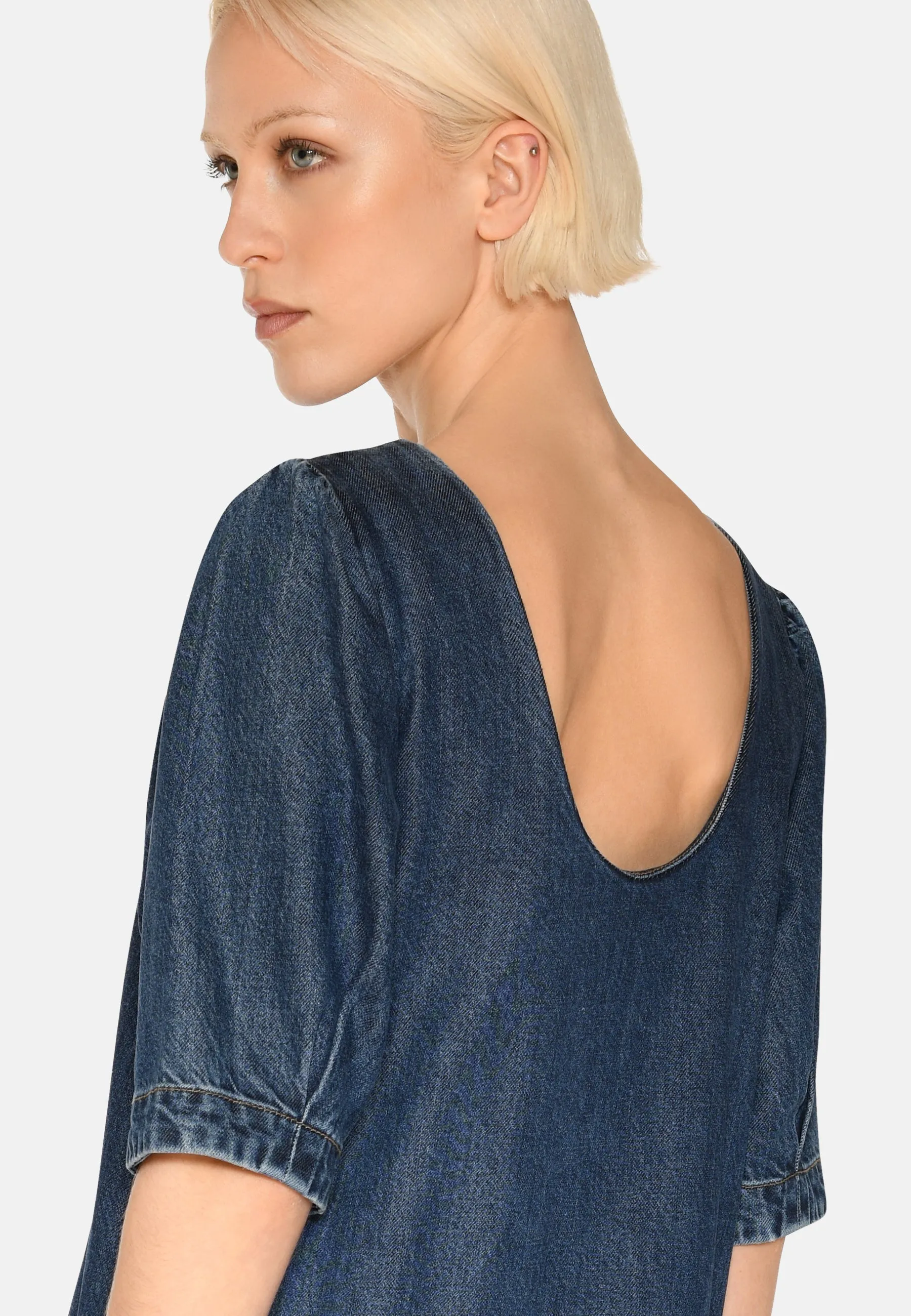 Dalila denim dress 4181 - Medium Blue