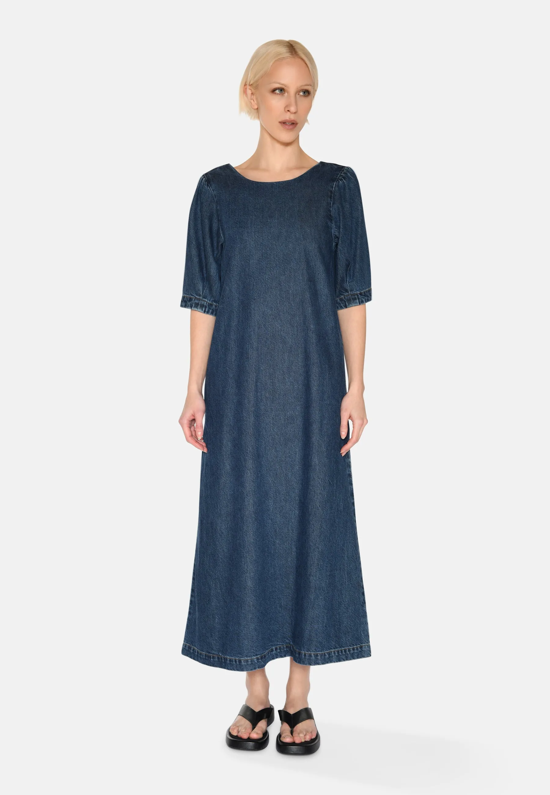 Dalila denim dress 4181 - Medium Blue