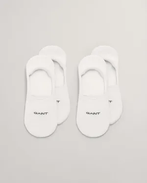 GANT 9960257 Mens 2-Pack Invisible Socks White