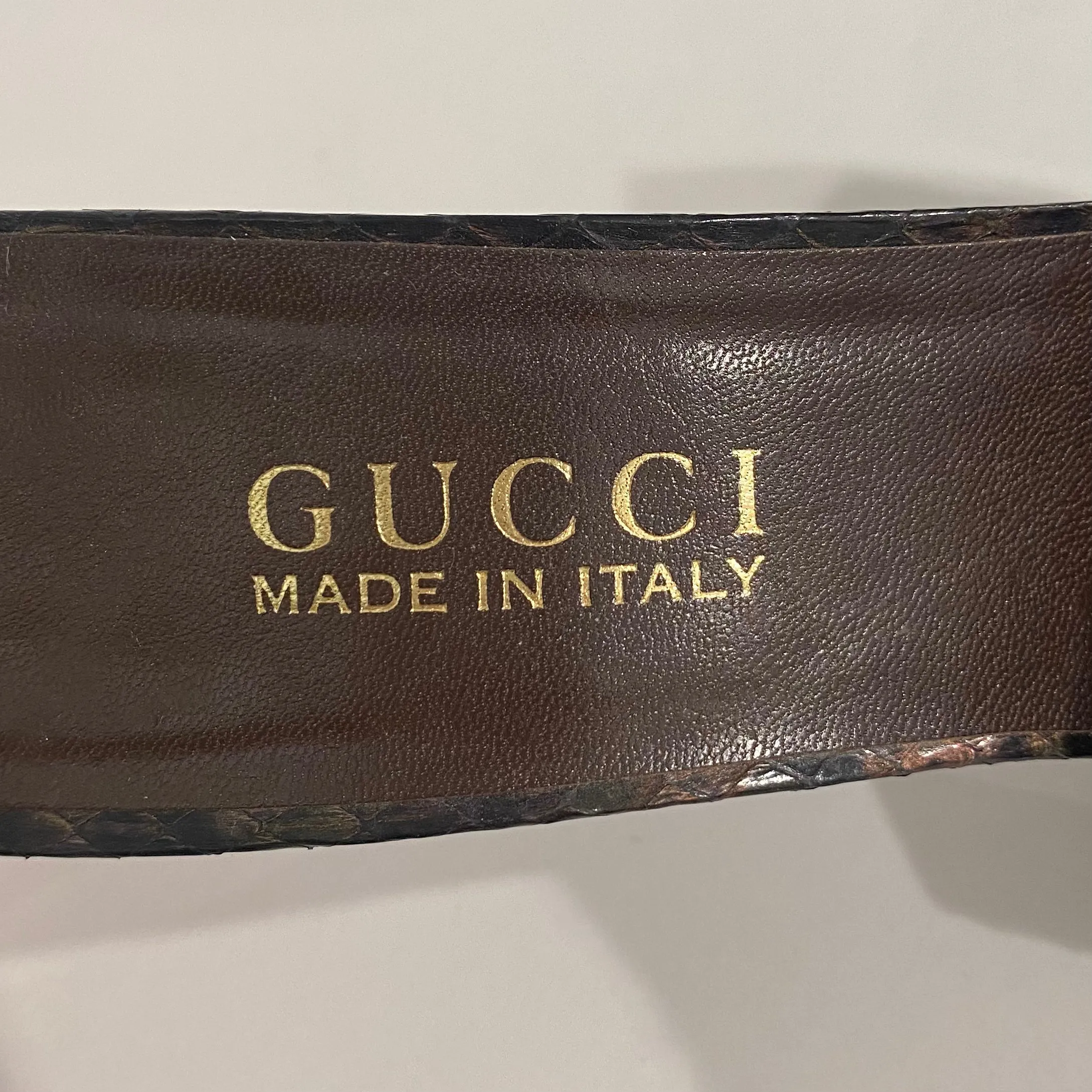 Gucci Snakeskin Heels