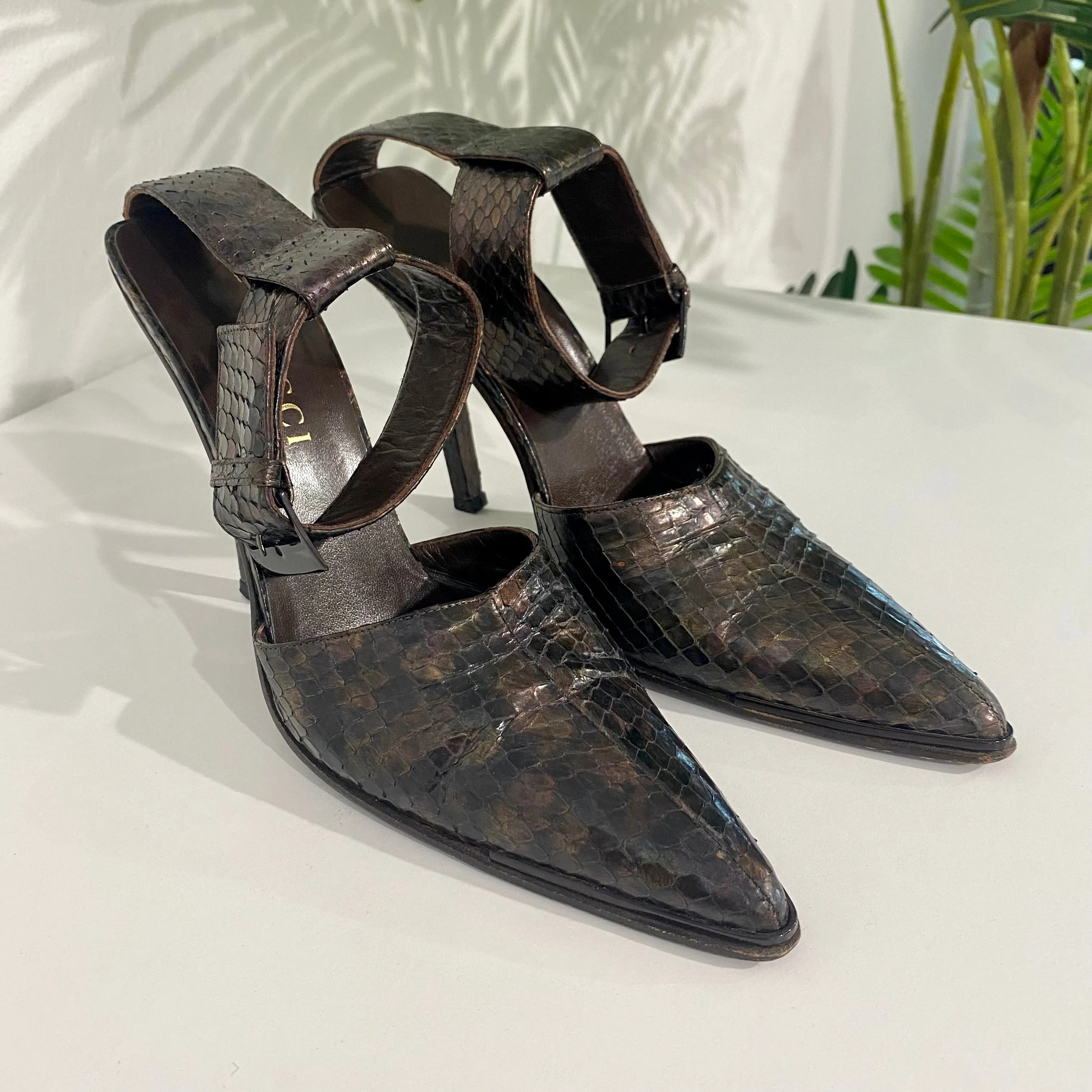 Gucci Snakeskin Heels