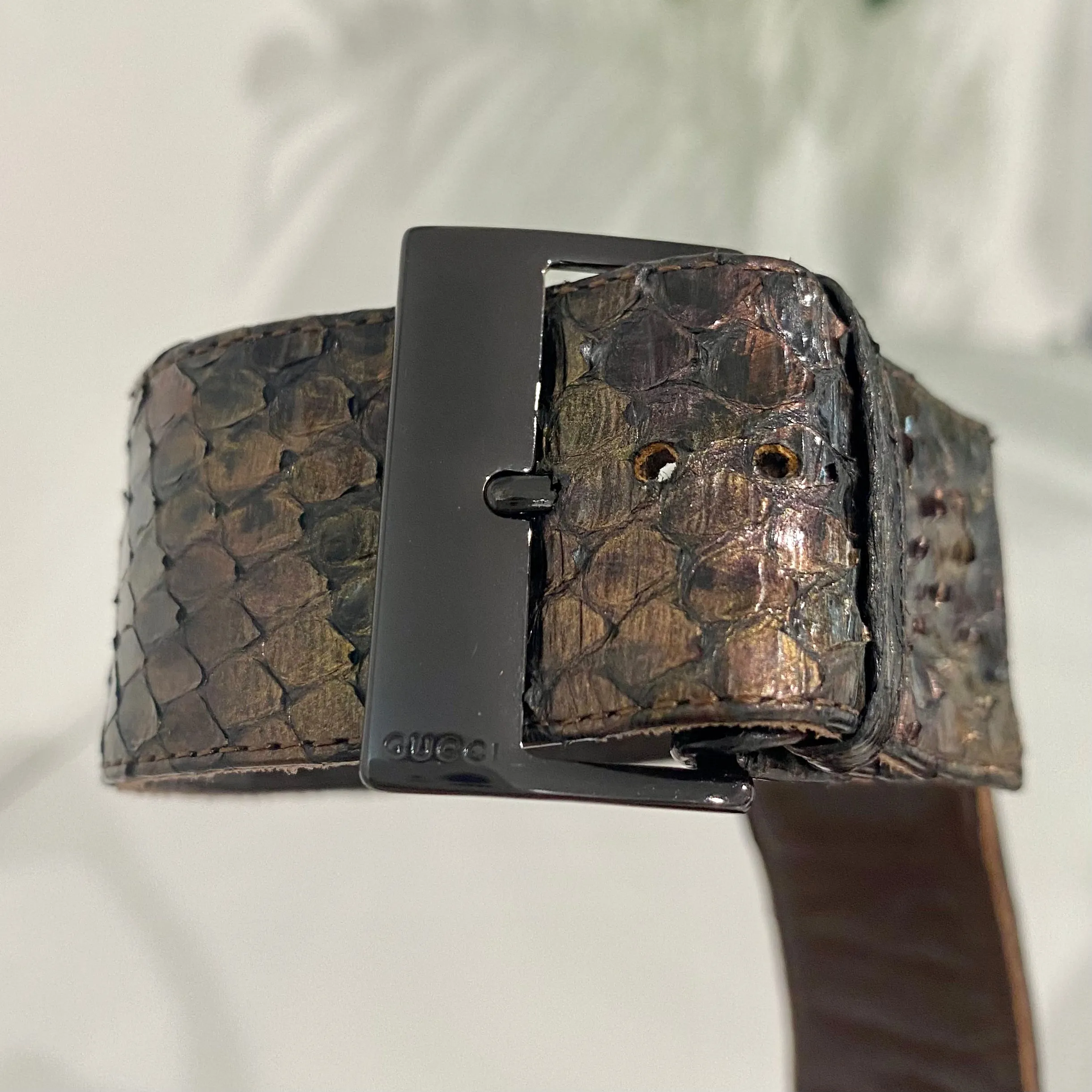 Gucci Snakeskin Heels