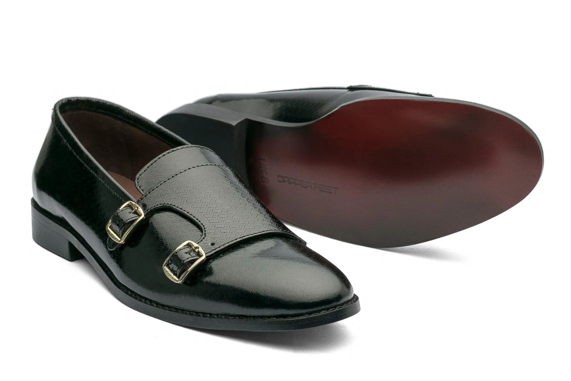 Jacob Monk Straps Printed - Black