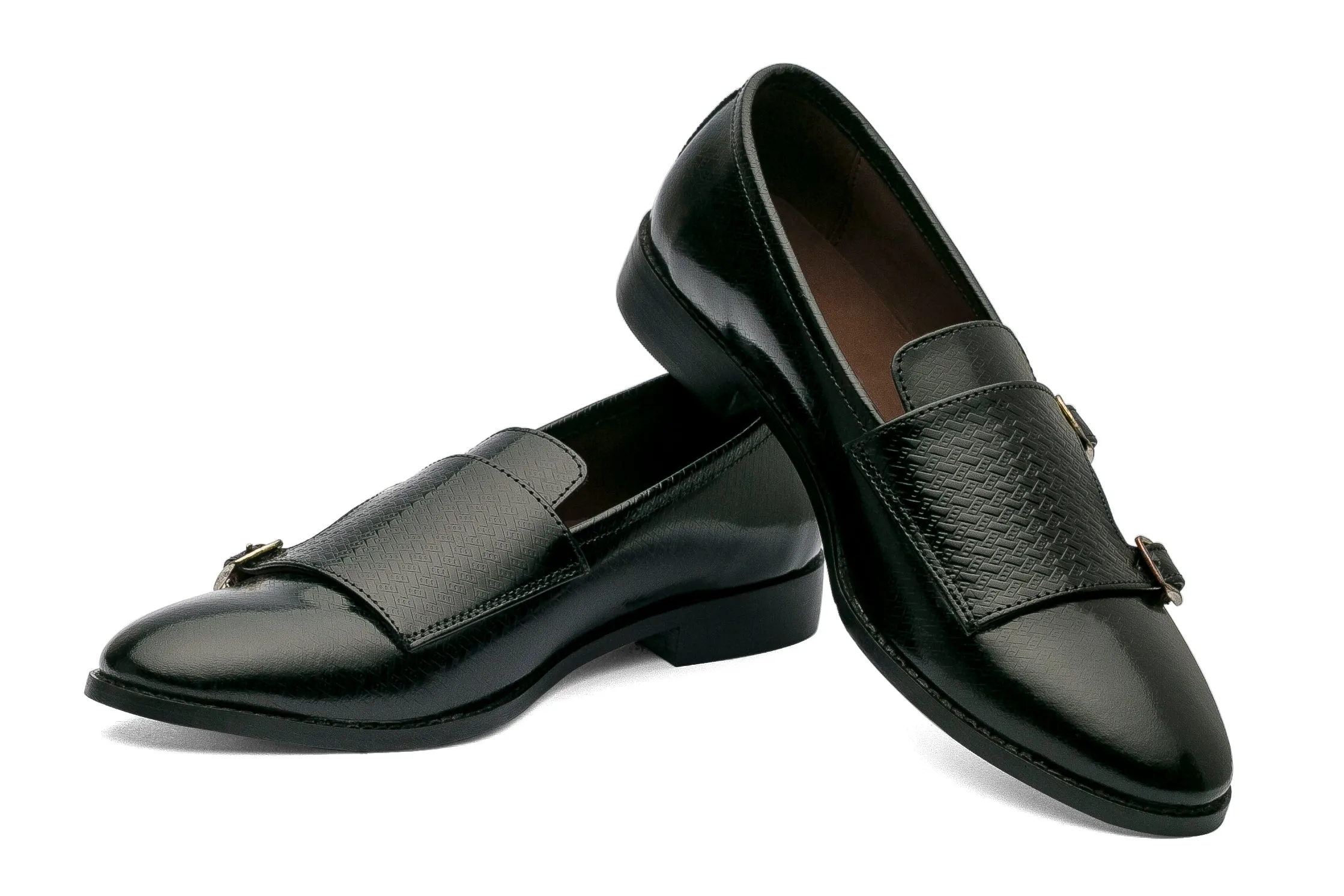 Jacob Monk Straps Printed - Black