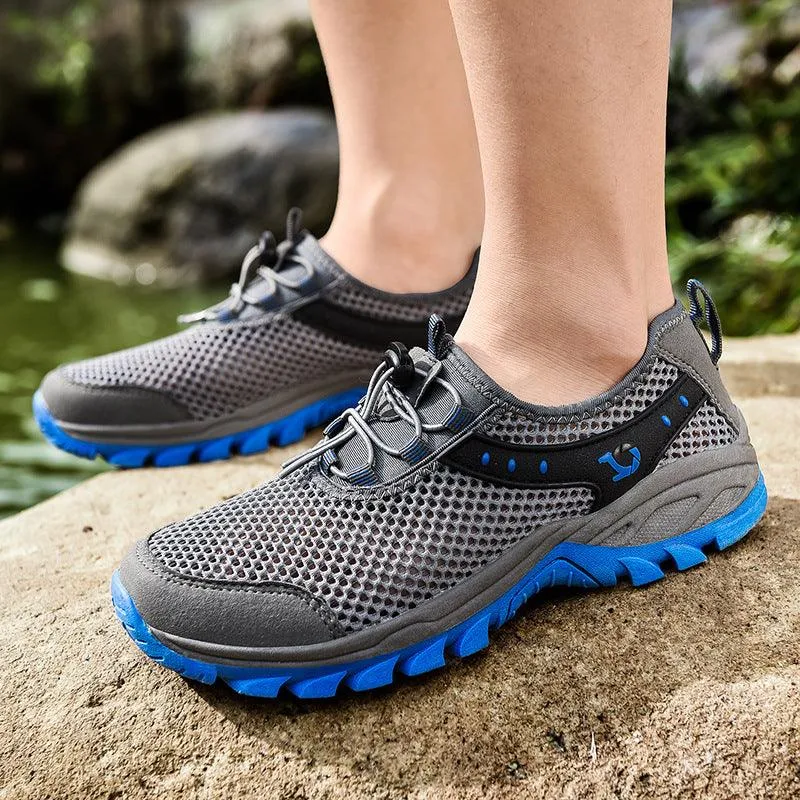Men's Hollow Mesh Travel Hiking Shoes