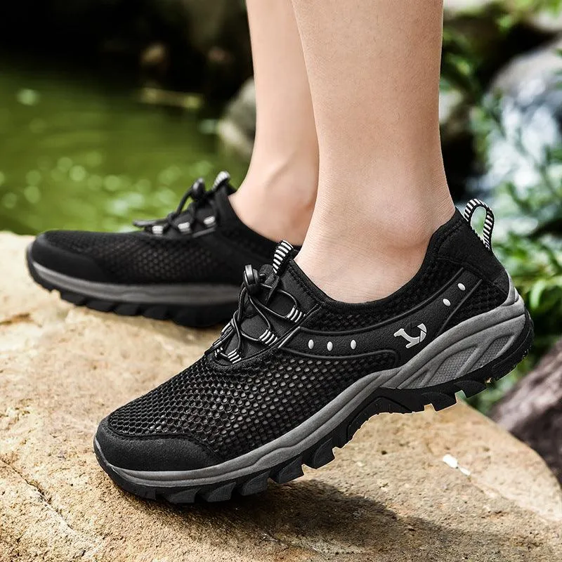 Men's Hollow Mesh Travel Hiking Shoes