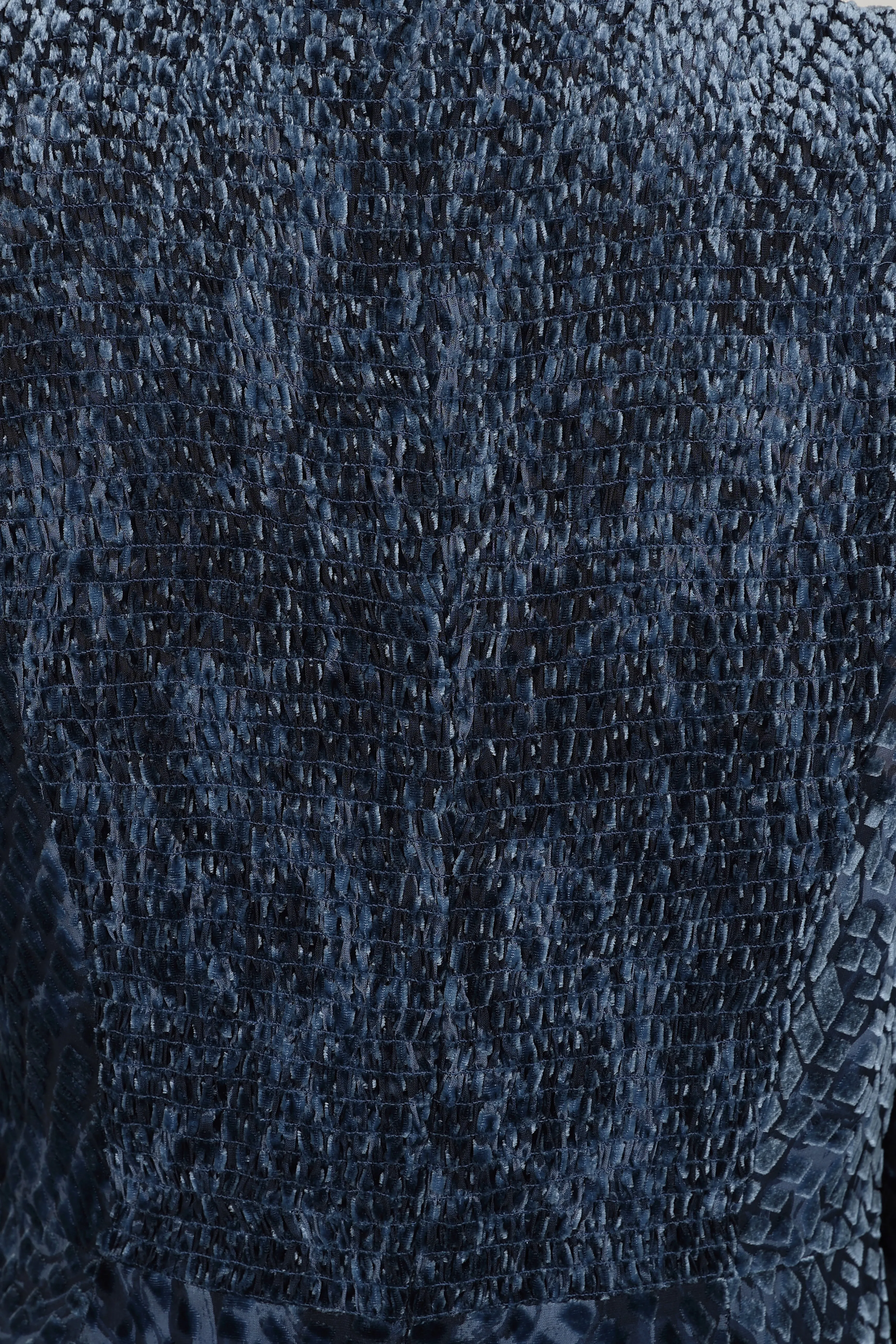Paris Dress Navy Burnout