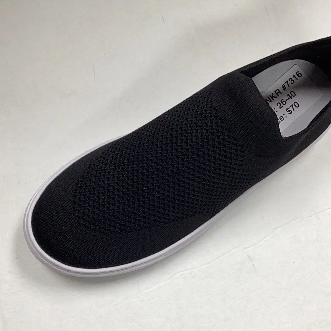 SALE SP23 Venettini Musca Black Knitted Sock Sneaker