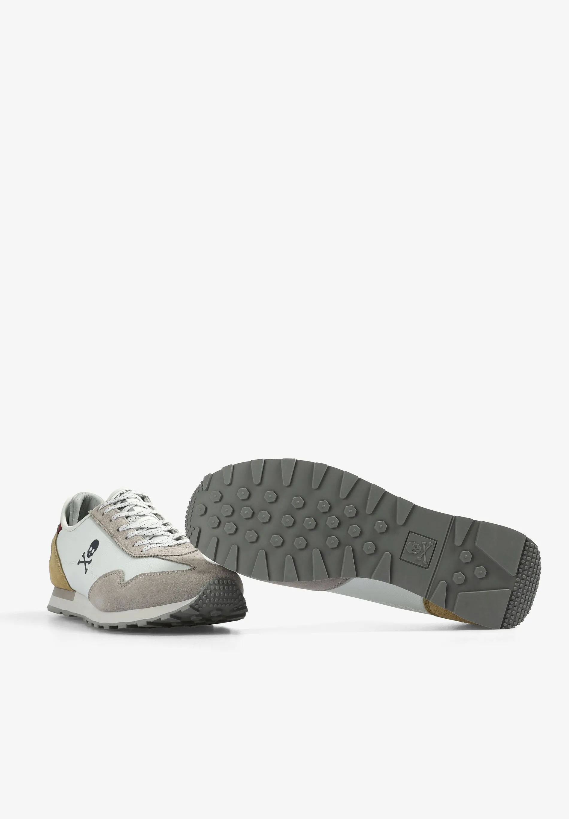 SUEDE SNEAKERS WITH SKULL