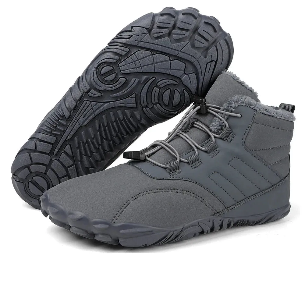Winter Warm Jogging Sneakers - Waterproof Barefoot Shoes for Men and Women