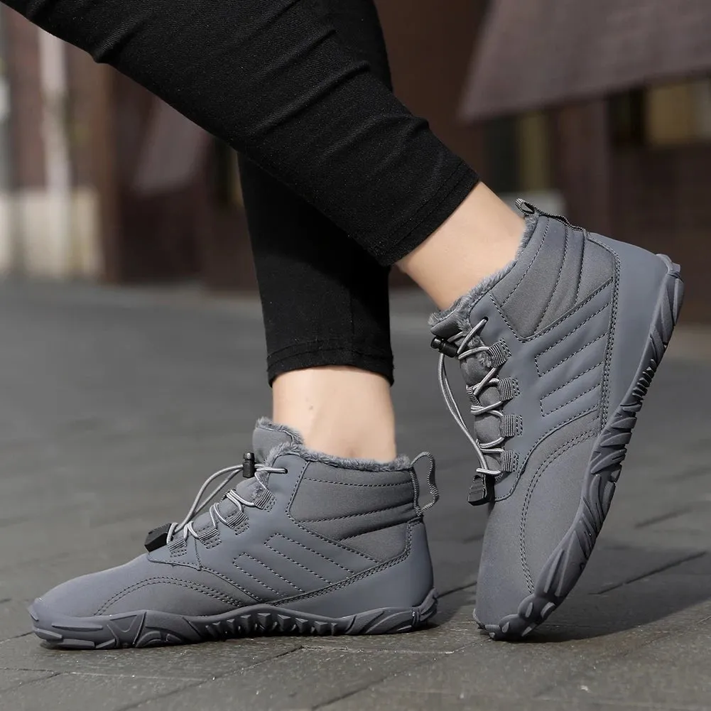 Winter Warm Jogging Sneakers - Waterproof Barefoot Shoes for Men and Women