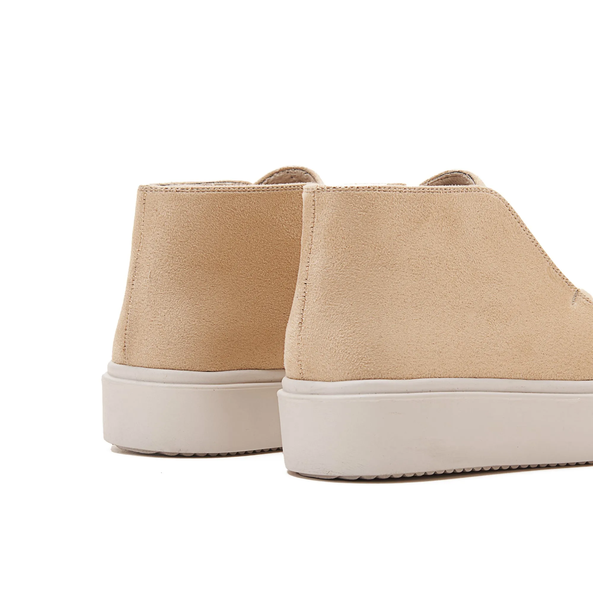 Women Quality Suede Ankle Sneakers - Beige