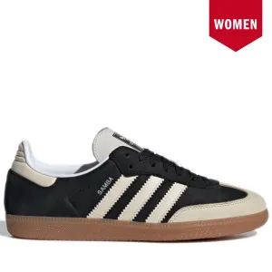Women's Adidas Samba OG Shoes - Black/White/Silver